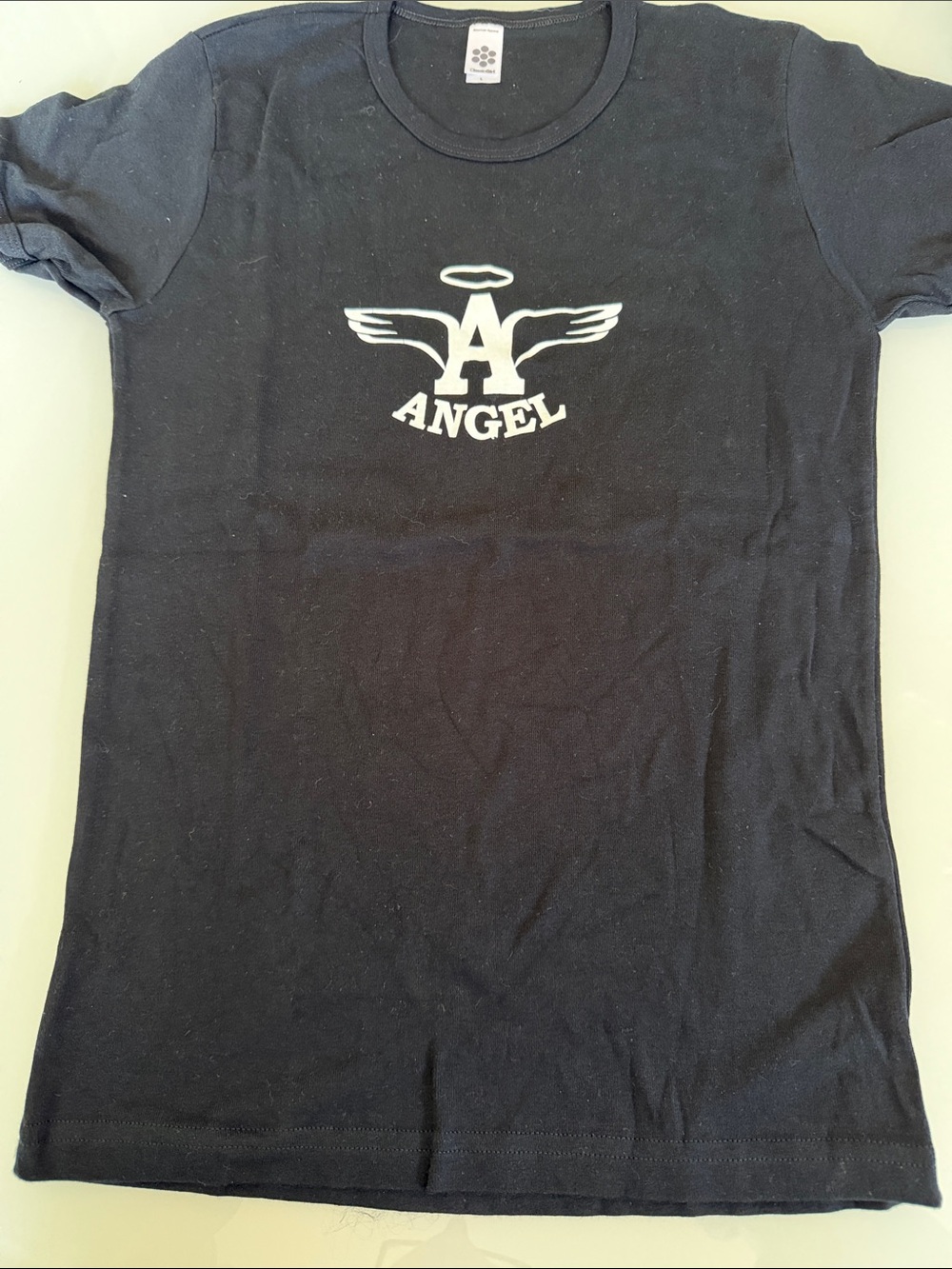 “Angel” Graphic Black T‑Shirt - size L